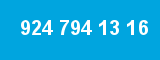924 794 13 16